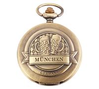 Excellanc Taschen-Uhr mit Kette Unisex München Analog Quarz 4000028 (messingfarben)