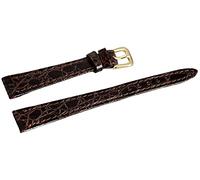 Excellanc-Uhrenarmband Ersatz Kunstleder Stegbreite 12 mm braun Dornschließe (Stegbreite: 12 mm, braun) 800033