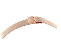 Excellanc Uhrenarmband Ersatz Meshband Edelstahl Faltschließe - 14 bis 24 mm Breite, Stegbreite 14 mm, roségoldfarben
