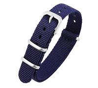 Excellanc-Uhrenarmband Ersatz Textil Dornschließe Breite 14-22 mm (Stegbreite: 20 mm, dunkelblau)