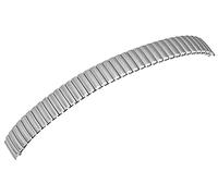 Excellanc-Uhrenarmband Ersatz Zugarmband aus Edelstahl Stegbreite 10-18 mm Zugband (Stegbreite: 16 mm, silberfarbig matt)