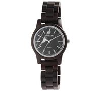 Excellanc Unisex-Holzuhr Falschließe Analog Quarz 2810008 (Schwarzholz)