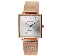 Excellanc Unisex-Uhr Edelstahl Meshband Hakenverschluss Analog Quarz 2310003 (roségoldfarbig)