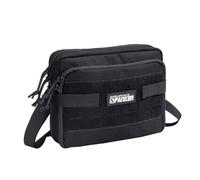 EXCELLENT ELITE SPANKER Taktische EDC Admin Tasche EMT Utility Tasche Taktisches Nylon Gürteltaschen Taktisch Nylon Medizinische Tasche mit Gurt(BLK)