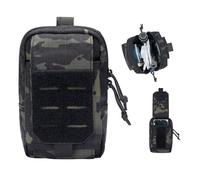 EXCELLENT ELITE SPANKER Taktische Molle Tasche Klein Nylon Gürteltasche Handytasche Taktisce Molle EDC Tasche für Sport Angeln Camping（MCB）