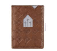 Exentri Leather Wallet RFID hazelnut chess