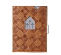 Exentri Leather Wallet RFID sand chess
