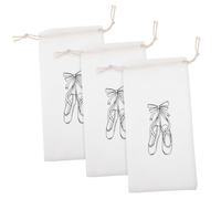 EXHUMKY 3stücke Ballettschuhtasche Mit Kordelzug Tanzschuh-aufbewahrungstaschen Für Damen Und Mädchen Für Tanzschuhe Oder Kleine Trainingsgegenstände