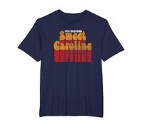 Exklusiv bei Amazon, offiziell: Neil Diamond Sweet Caroline T-Shirt, Herren Große Größen, Marineblau, 4X Tall