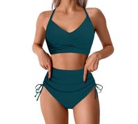 Exklusive Bademode Für Damen Blau Brazilian 44 Badeoberteil Langen Etwas Langer Angeschnittenem Einteiliger Hellblauer Einfarbige Strandkleid Als Streifen L Einfarbig Von Übergewicht Strass