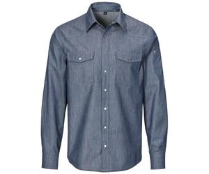 Exner 233 - Herren-Jeanshemd, Denim : royal blue 100% Baumwolle 140 g/m² 4XL - XXXXL blau 4251143977100