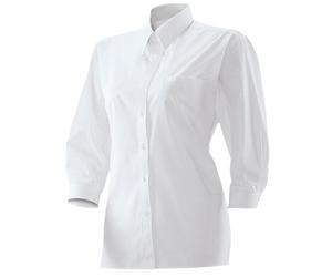 Exner 452 - Damenbluse 3/4-Arm : weiß 60% Baumwolle 40% Polyester 120 g/m² 48 - 48 weiß 4251143907206