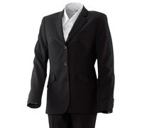 Exner 700 - Damenblazer lang : schwarz (Business) 53% Polyester 43% Schurwolle 4% Elasthan 88 - 88 schwarz 4251143912194