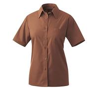 Exner Damenbluse halbarm Fb. mittelbraun Gr. 38