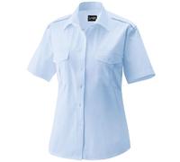 Exner Fashion Art. 459 I Pilotenbluse Kurzarm - Light Blue Größe 46