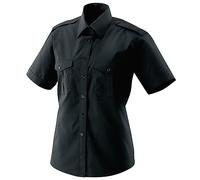 Exner Fashion Art. 459 I Pilotenbluse Kurzarm - schwarz Größe 40
