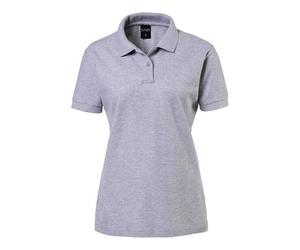Exner Fashion EXNER Damen Poloshirt, Polokragen, 3-Knopf, leicht tailliert - XXXXXL grau 98391175XL