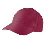 EXNER Base-Cap, Cappy, Golf-Cap, 6-Panel, für Gastronomie, Sport, Golf, Reiten, Freizeit, Arbeit, Baumwoll-Mischgewebe, Farbe Bordeaux