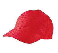 EXNER Base-Cap, Cappy, Golf-Cap, 6-Panel, für Gastronomie, Sport, Golf, Reiten, Freizeit, Arbeit, Baumwoll-Mischgewebe, Farbe rot