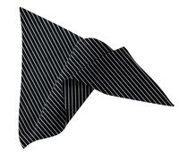 EXNER Hals-Tuch, Schal, Küchen-Krawatte, für Koch, Bäcker, Konditor, Küche, Gastronomie, B 115 x L 75cm x L 75cm, 100% Baumwolle, Farbe Nadelstreifen