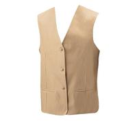 EXNER Herren-Weste, Service-Weste, Nadelstreifen, Farbe silber/schwarz, Größe 3XL