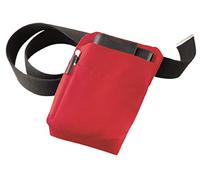 Exner Kellnertaschen-Halfter, Kellnerhalfter, Halfter, Gürteltasche Stoff für Börsen & Blöcke in Rot 220gr.