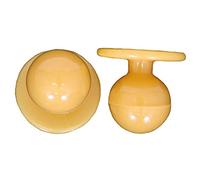 EXNER Kugel-Knöpfe, Kochjacken-Knöpfe, Motiv-Knöpfe, Farbe gelb, in VE von 12 Stück (für 1 Kochjacke)