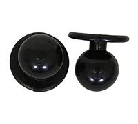 EXNER Kugel-Knöpfe, Kochjacken-Knöpfe, Motiv-Knöpfe, Farbe schwarz, in VE von 12 Stück (für 1 Kochjacke)