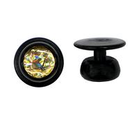 EXNER Kugel-Knöpfe, Kochjacken-Knöpfe, Motiv-Knöpfe, Farbe schwarz innen gold, in VE von 12 Stück (für 1 Kochjacke)