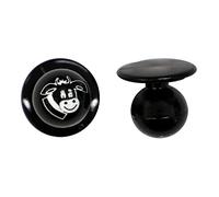 EXNER Kugel-Knöpfe, Kochjacken-Knöpfe, Motiv-Knöpfe, Farbe schwarz mit Kuh, in VE von 12 Stück (für 1 Kochjacke)