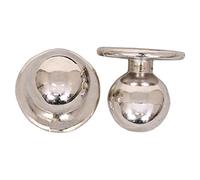 EXNER Kugel-Knöpfe, Kochjacken-Knöpfe, Motiv-Knöpfe, Farbe silber, in VE von 12 Stück (für 1 Kochjacke)