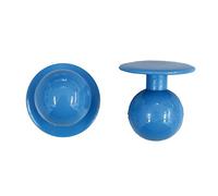 EXNER Kugel-Knöpfe, Kochjacken-Knöpfe, Motiv-Knöpfe, Farbe türkis, in VE von 12 Stück (für 1 Kochjacke)