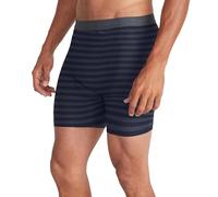ExOfficio Give-n-go 2.0 Herren-Boxershorts, coole und bequeme Unterwäsche, Marineblau/Stahl-Onyx-Streifen, Medium