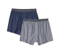 ExOfficio Herren Give-n-go 2.0, 2er-Pack Boxershorts, Marineblau/Stahl-Onyx, Large