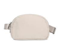 Expatrié Crossbody Bag Damen Beige - Milly - Puffer Waist Bag aus Nylon - Kleine Umhängetasche im Pillow Design mit Metall Schnalle - Puffy Nylontasche Klein