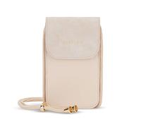 Expatrié Handytasche zum Umhängen Damen Beige - Amelie - Handy Umhängetasche aus Veganem Kunstleder mit Geldbörse - Verstellbare Schulterkordel