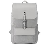 Expatrié Rucksack Damen aus Baumwoll Canvas & veganem PU Leder Ella Daypack Groß - Leder Damenrucksack Elegant - Tagesrucksack 15l Tasche mit Magnetverschluss