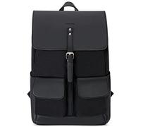 Expatrié Rucksack Damen aus Baumwoll Canvas & veganem PU Leder Laurent Daypack Groß - Leder Damenrucksack Elegant - Tagesrucksack 15l Tasche mit Magnetverschluss
