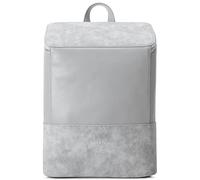 Expatrié Rucksack Damen Klein Grau - Malou - Kleiner Leder Cityrucksack für Uni, Business und Alltag - Lederrucksack Elegant aus Veganem Kunstleder - Wasserabweisend