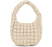 Expatrié Schultertasche Damen Beige - Pippa Large - Everyday Puffer Bag - Y2K Gesteppte Handtasche für Uni, Arbeit, Freizeit - Puffy Hobo Damenhandtasche aus Kunstleder