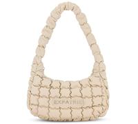 Expatrié Schultertasche Damen Beige - Pippa Small - Everyday Puffer Bag - Y2K Gesteppte Handtasche für Uni, Arbeit, Freizeit - Puffy Hobo Damenhandtasche aus Kunstleder