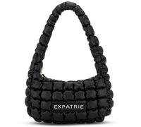 Expatrié Schultertasche Damen Schwarz - Pippa Small - Everyday Puffer Bag - Y2K Gesteppte Handtasche für Uni, Arbeit, Freizeit - Puffy Hobo Damenhandtasche aus Kunstleder