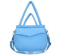 Expatrié Shopper Tasche Damen Blau - Poppy - Puffer Bag aus Nylon - Handtasche im Pillow Design mit Reißverschluss für Uni Business Freizeit - Puffy Nylontasche Groß
