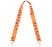 Expatrié Taschengurt zum Wechseln - Jeanne Logo Orange - Verstellbarer Schultergurt für Taschen Umhängetasche Bauchtasche - Flexibler Handtaschen Gurt mit Karabiner