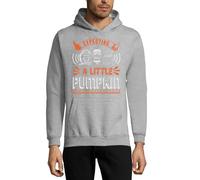 Expecting A Little Pumpkin Unisex-Kapuzenpullover, Baumwollmischgewebe, Grau, grau, L