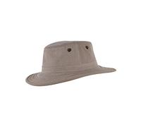 Explorer - Outdoorhut aus Baumwolle mit UPF50+ Sonnenschutz | Atmungsaktiver Sonnenhut mit Lüftungsnetz & Geheimfach | Knautschbar & robust für Abenteuer (DE/NL/SE/PL, Numerisch, 54, 55, Braun)