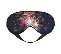 Explosion Firework Silk Schlafmaske, elastisches Band, Reisen und Nickerchen, weiche Augenabdeckung, Augenschutz für Reisen, Yoga, Nickerchen