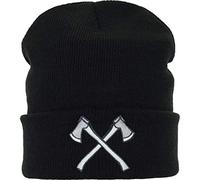 EXPRESS-STICKEREI Lustige Strickmütze - Warme Wintermütze mit Spruch Äxte - Wikinger Strickmütze - Beanie für Damen und Herren - Unisex Wollmütze - Haube mit Spruch