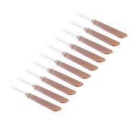 EXQUIMEUBLE 10 Stück Nahttrenner aus Edelstahl und Kunststoff mit Holzgriff Nähzubehör für Selbstgemacht Basteln Sicherer Fadenentferner für Feine Nähte