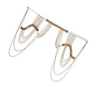 EXQUIMEUBLE Bikini Schulterkette aus Legierung mit Quaste Körperschmuck für Damen Modisches Accessoire für Club und Festival Goldfarbene Körperkette mit Dekorativem Design